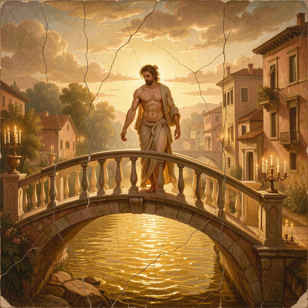 Renaissance Fresco — Sistine Chapel grandeur with warm divine radiance
